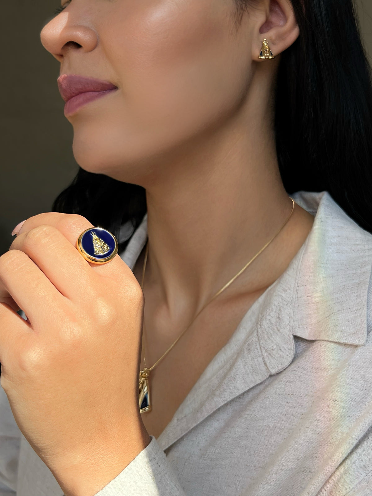 Conjunto De Três Peças Nossa Senhora Aparecida