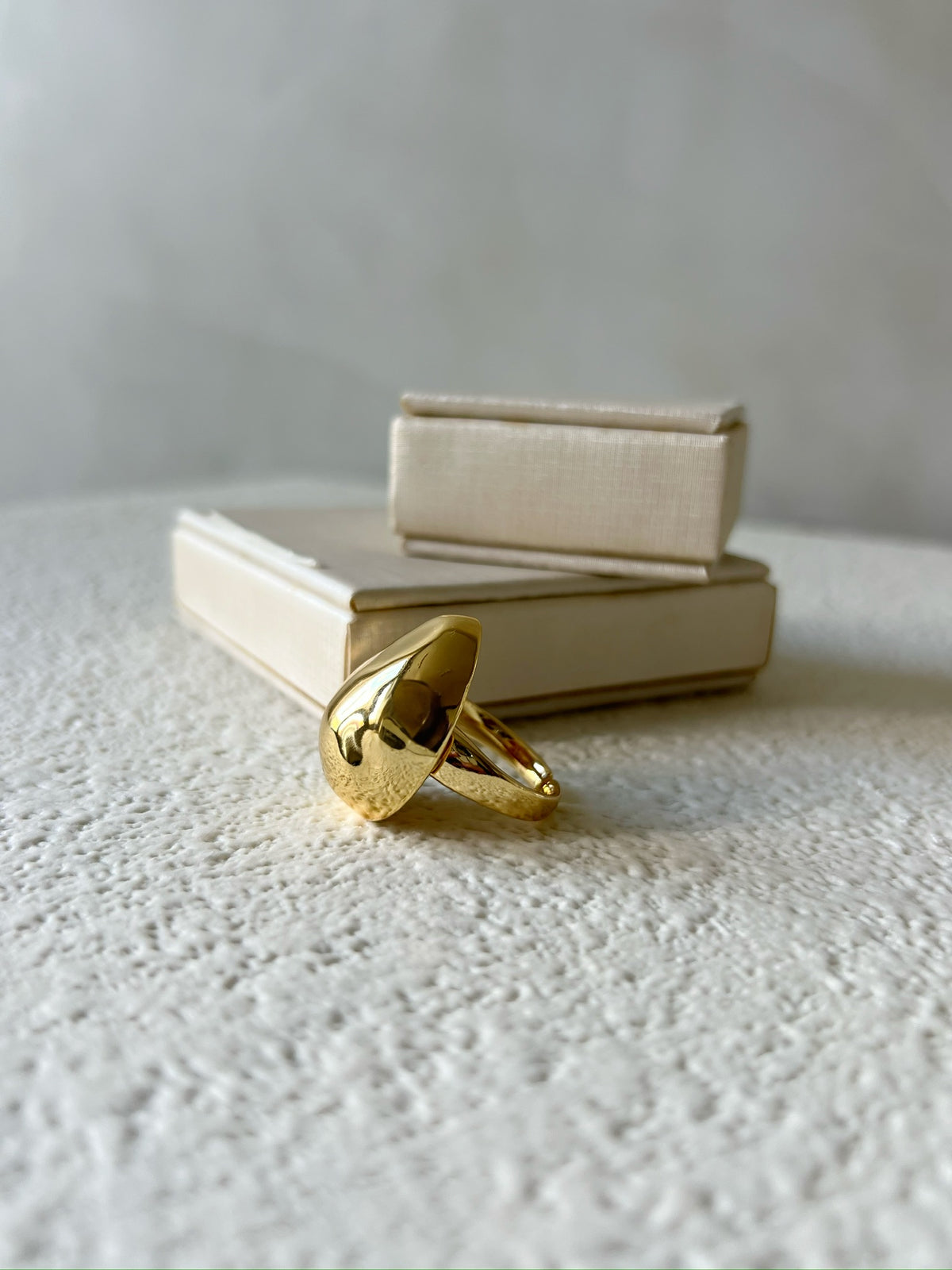 Anel Gota Banho Ouro 18k