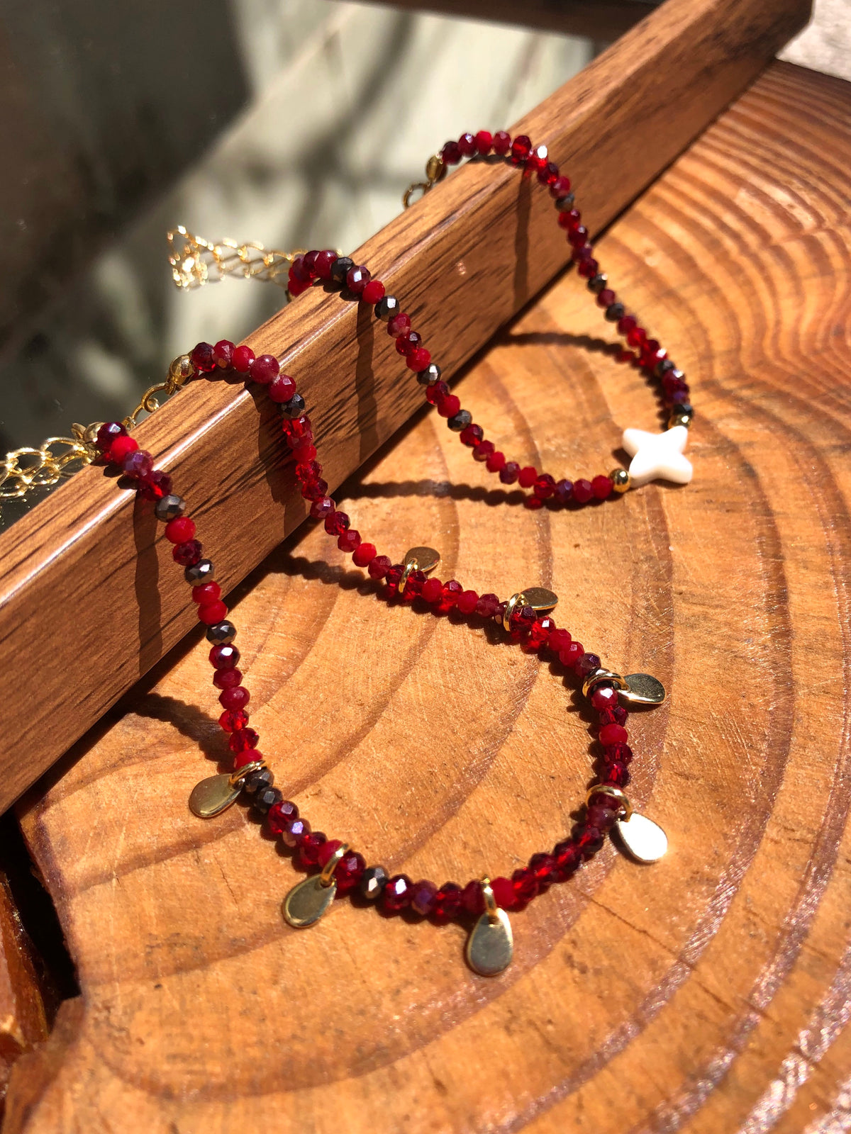 Mix De Pulseiras Lais Vermelho Cherry
