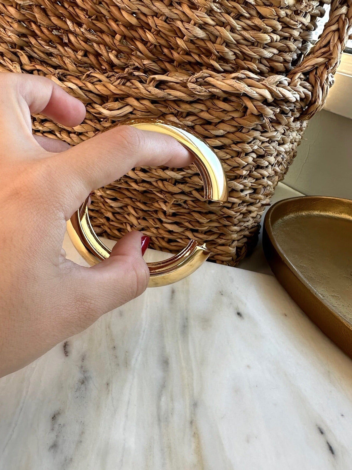 Bracelete Puff Em Banho Ouro 18k - Tiff Joias