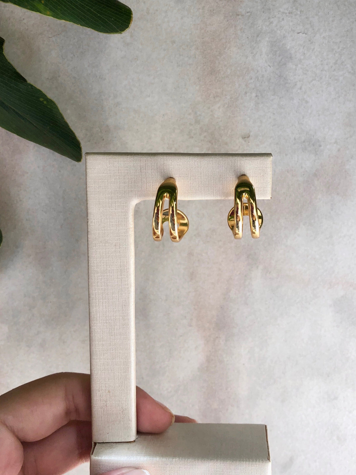 Brinco Cecília Em Banho Ouro 18k - Tiff Joias