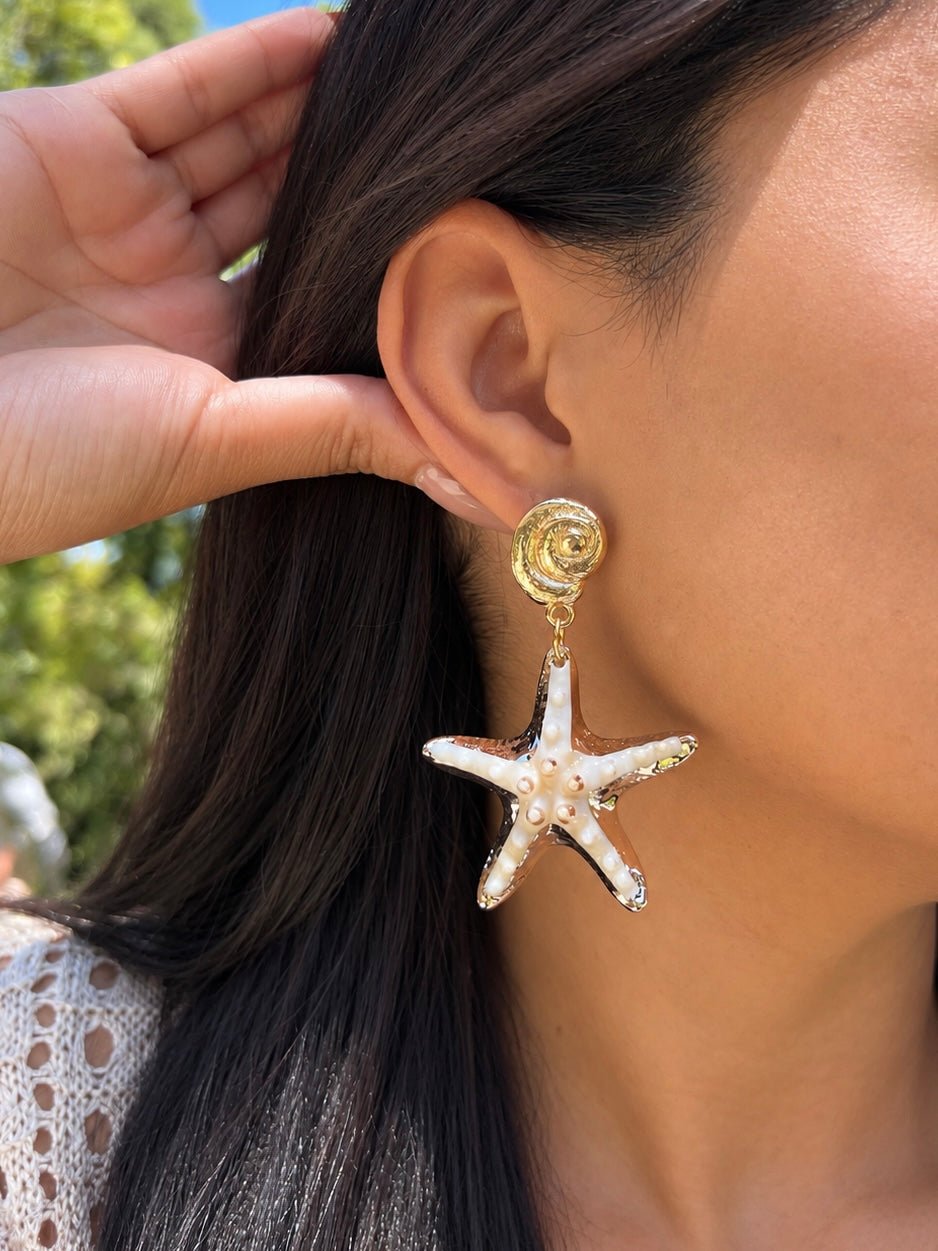 Brinco Caracol e Estrela do Mar Perolada