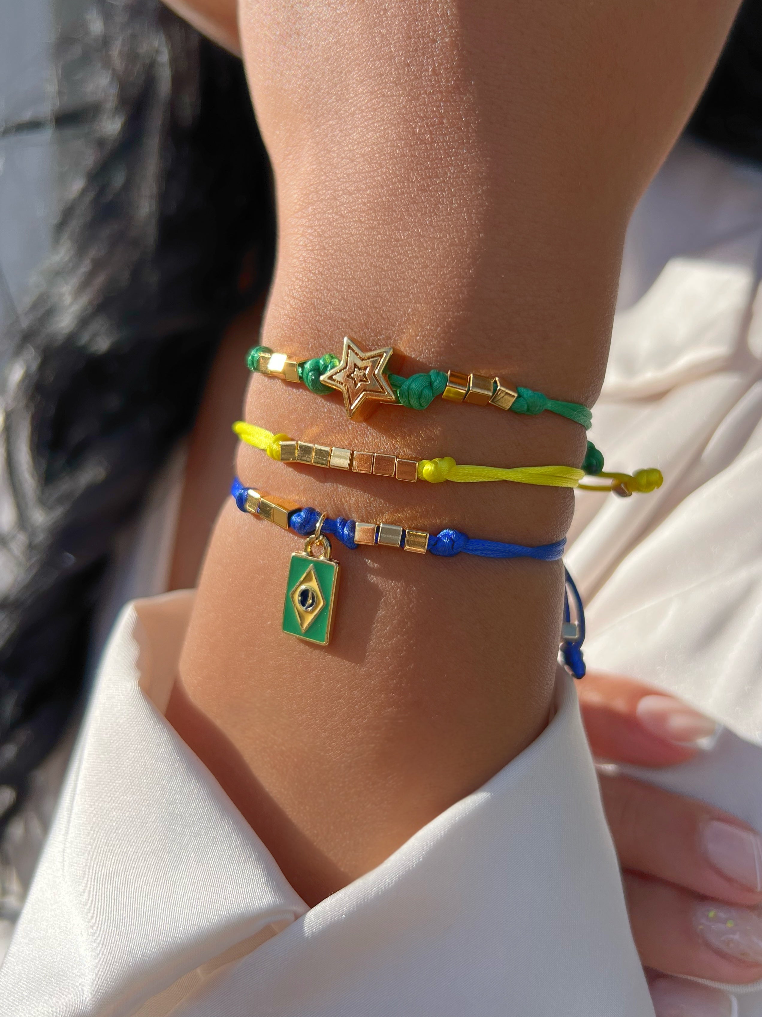 Trio De Pulseiras Copa Regulável