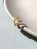 Mini Argola Cravejada Ouro