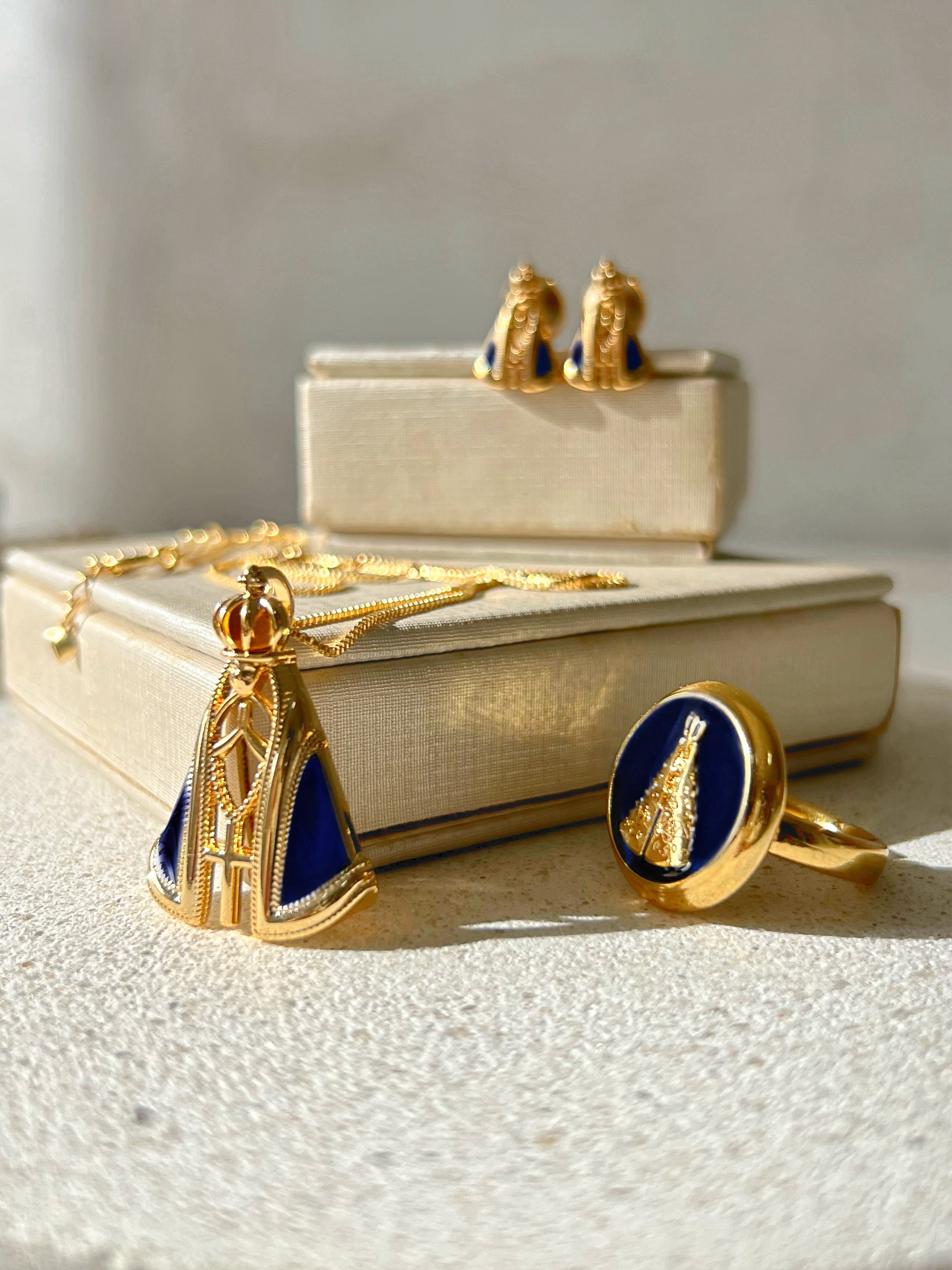 Conjunto De Três Peças Nossa Senhora Aparecida