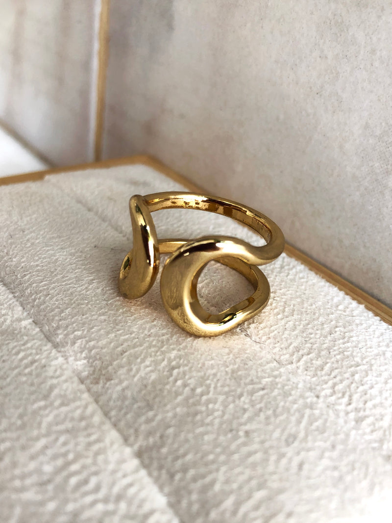 Anel Cecília Em Ouro