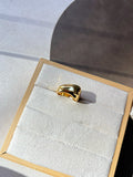 Anel Martelado Banho Ouro 18k