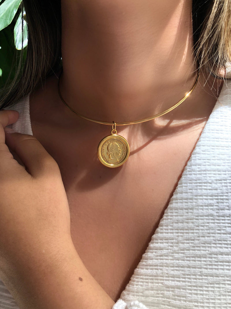 Arco Camila Liso Fino Com Pingente Imperador