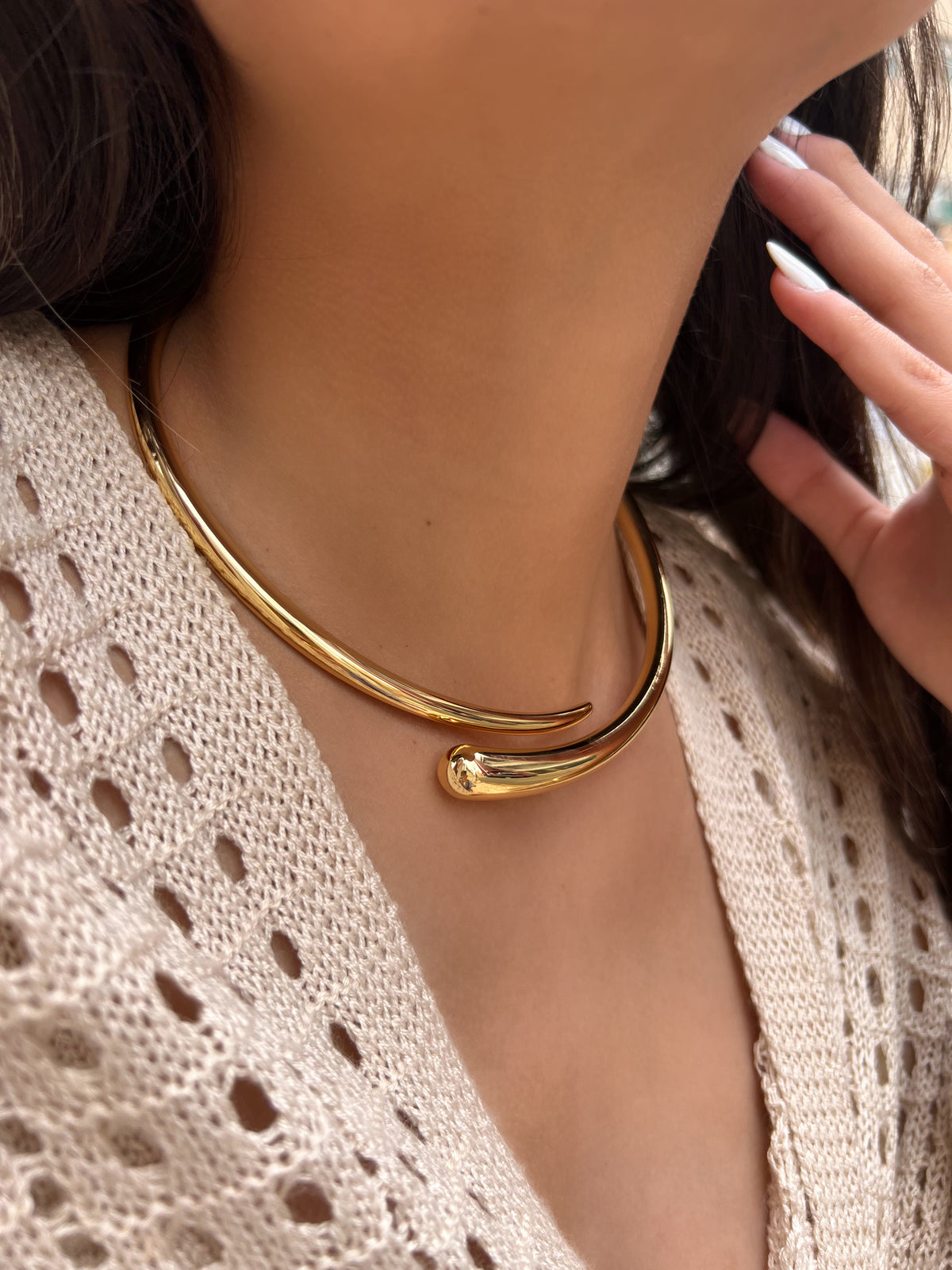 Arco Orgânico Ouro Banho 18k
