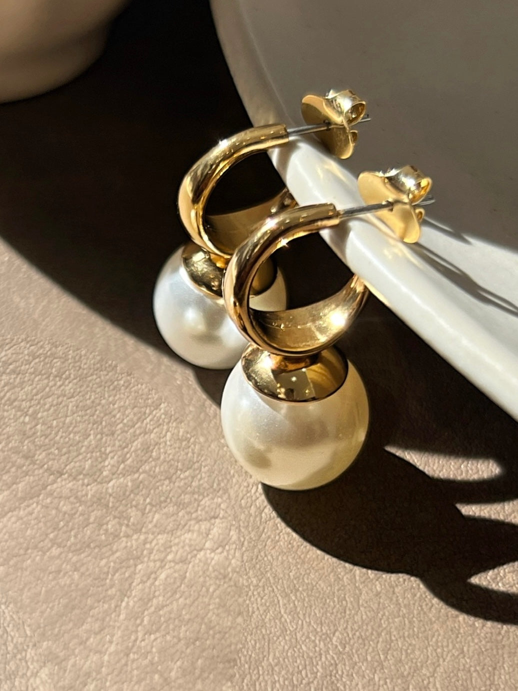 Brinco Argola Com Pérola