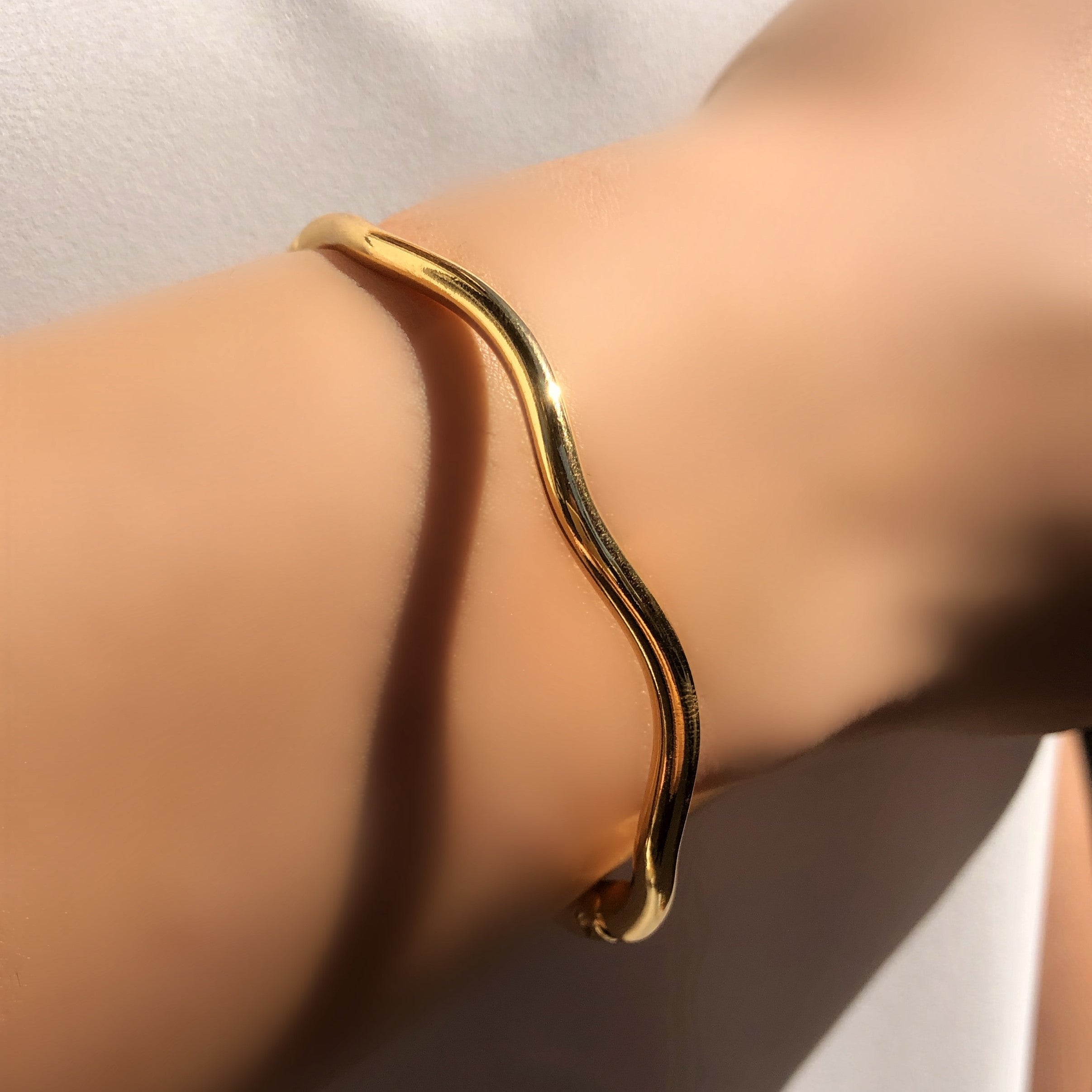 Conjunto Ondulado Banho Ouro