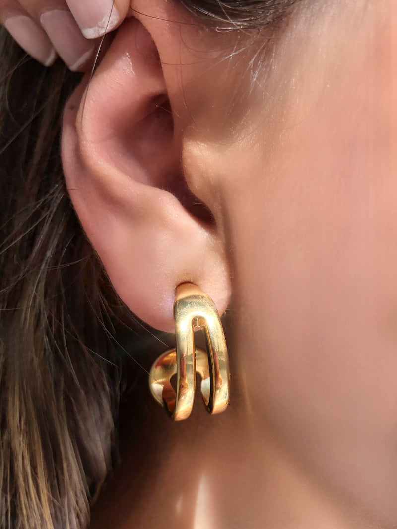 Brinco Cecília Em Ouro