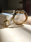Conjunto de 2 Peças Bracelete E Anel Onça Banho Ouro 18k