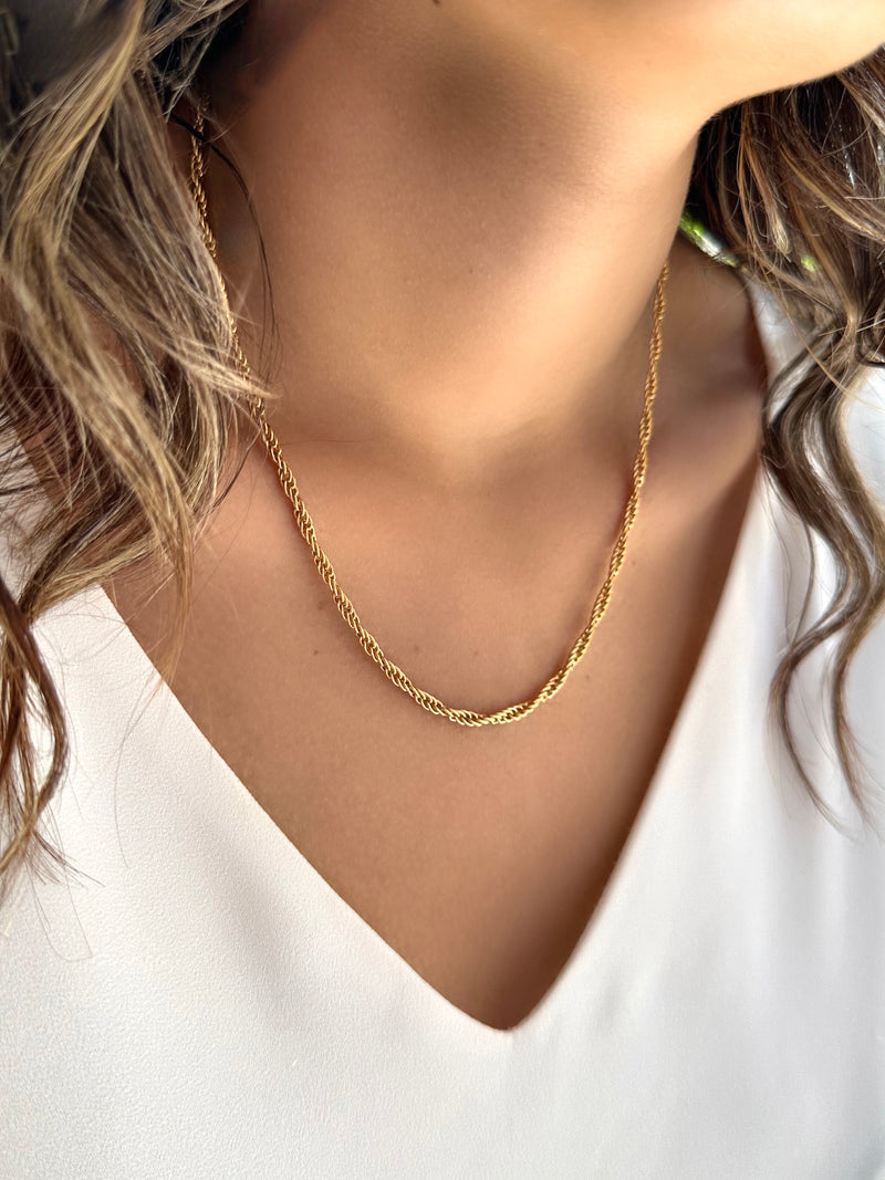 Colar Corrente  Cordão Baiano 45cm