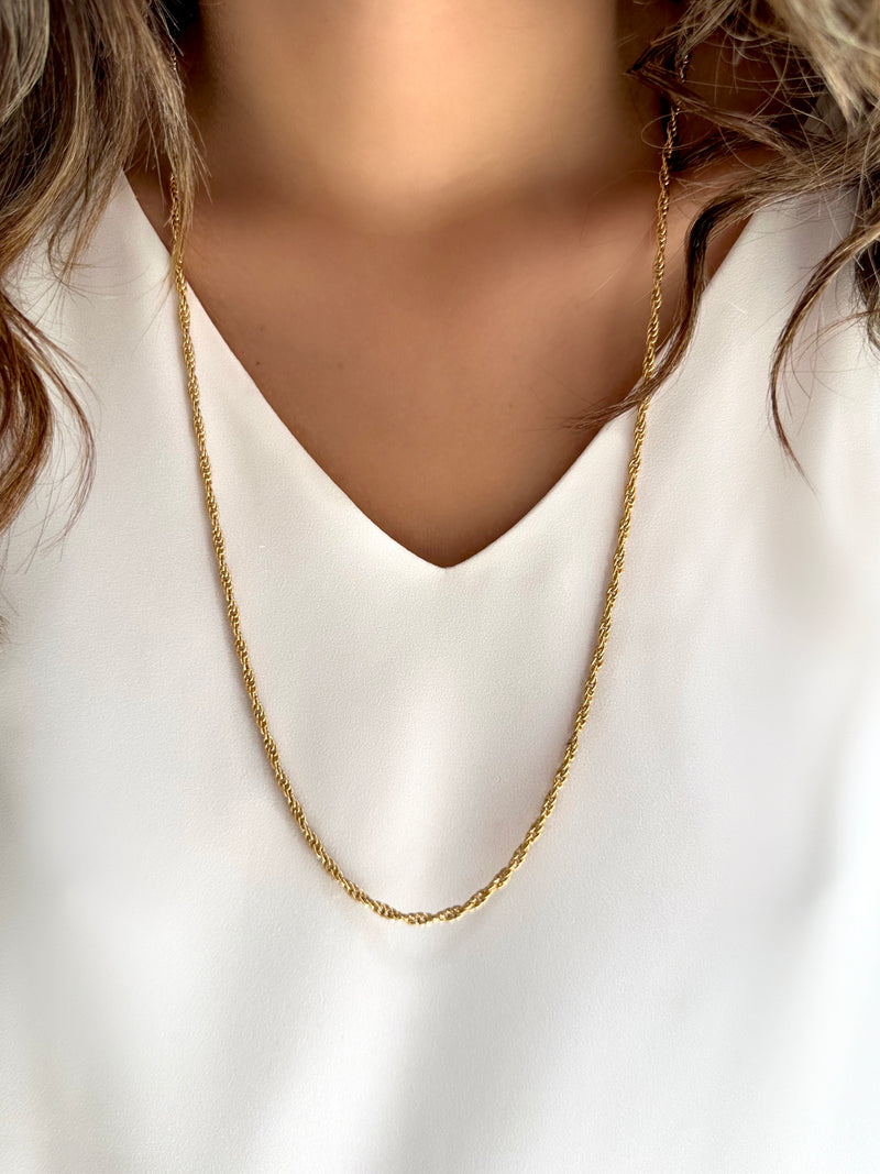 Colar Corrente  Cordão Baiano 80cm