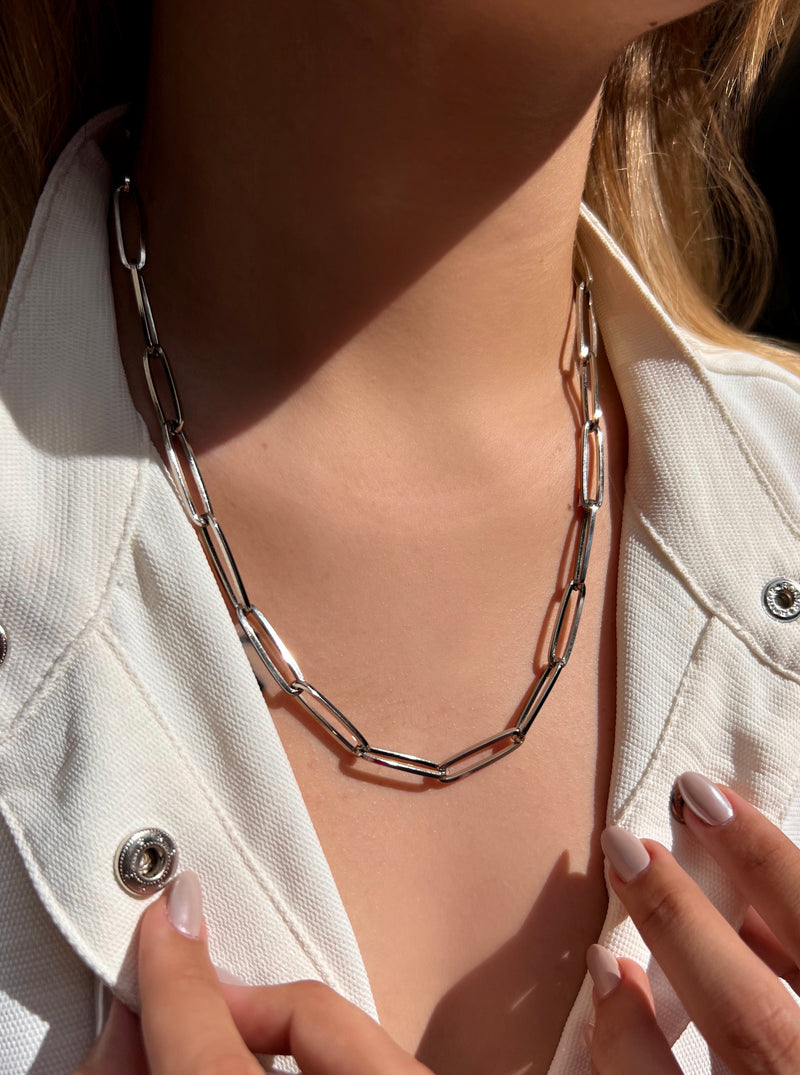 Colar Corrente Elos Longo 55cm