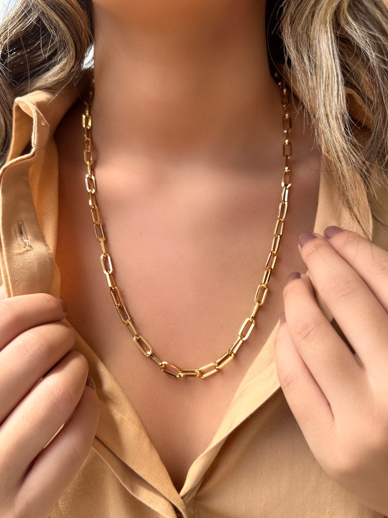 Colar Corrente Elos Média 70 cm