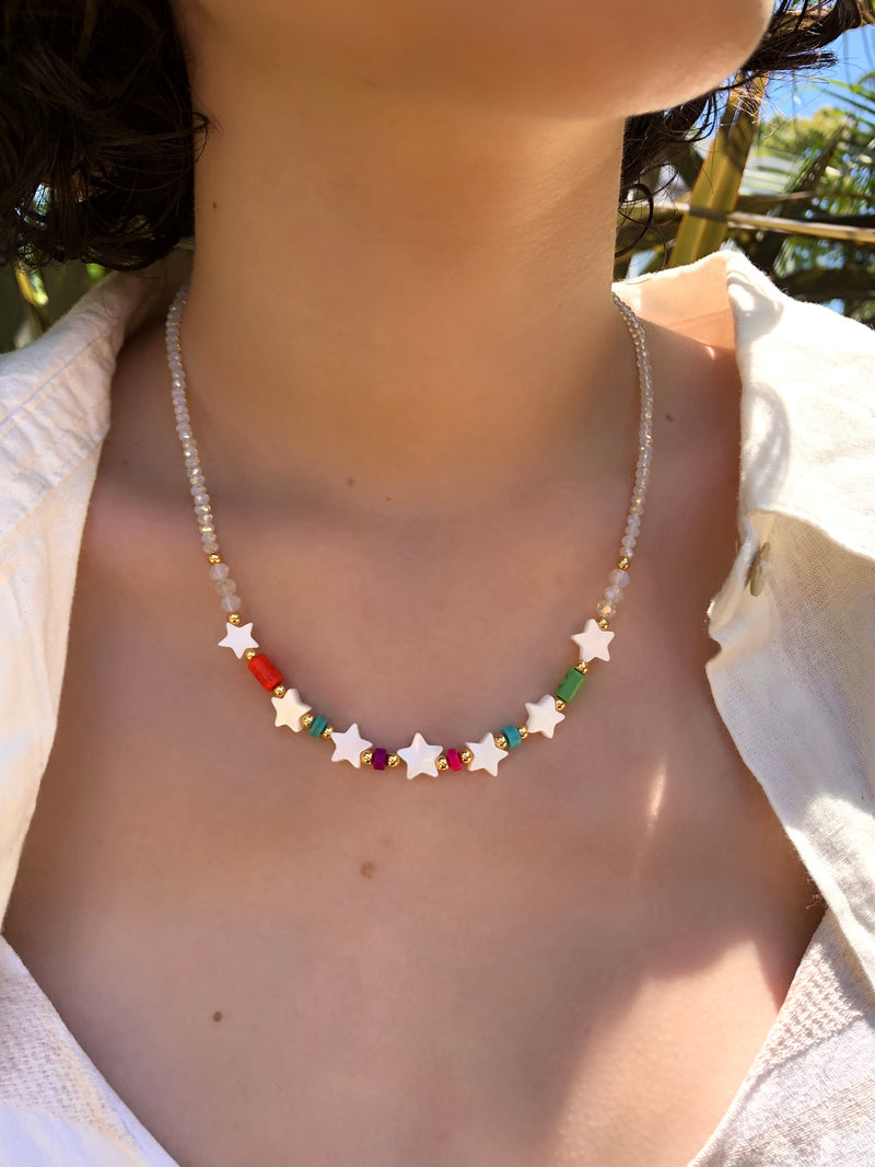 Colar Natalia Estrelas 40cm*