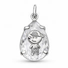 Pingente Cristal Menino Ródio*