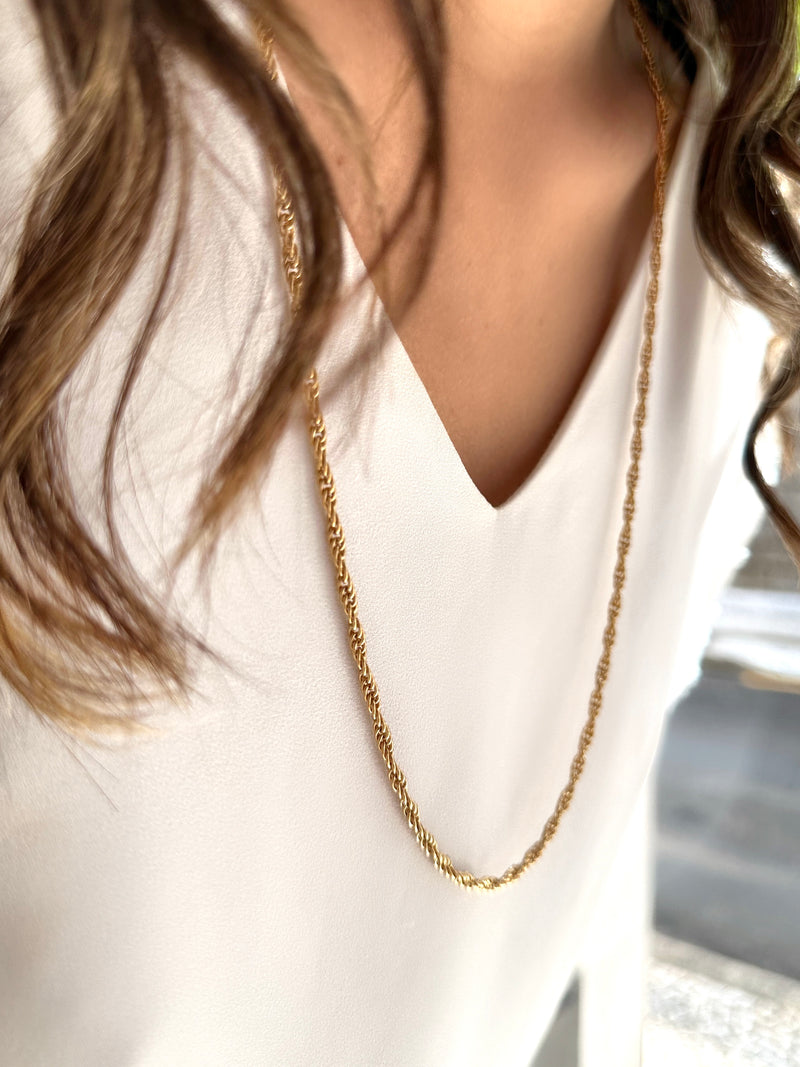 Colar Corrente  Cordão Baiano 80cm