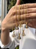 Colar Corrente Veneziana Nossa Senhora Aparecida Dupla Face Zircônias 45cm