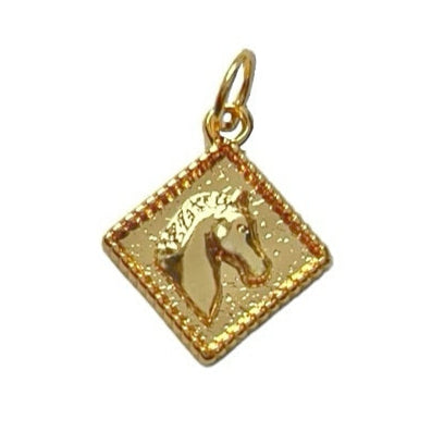 Pingente Cavalo Geométrico Com Fecho