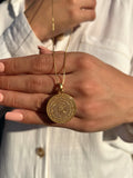 Colar Oração Santo Anjo Banho Ouro 18k