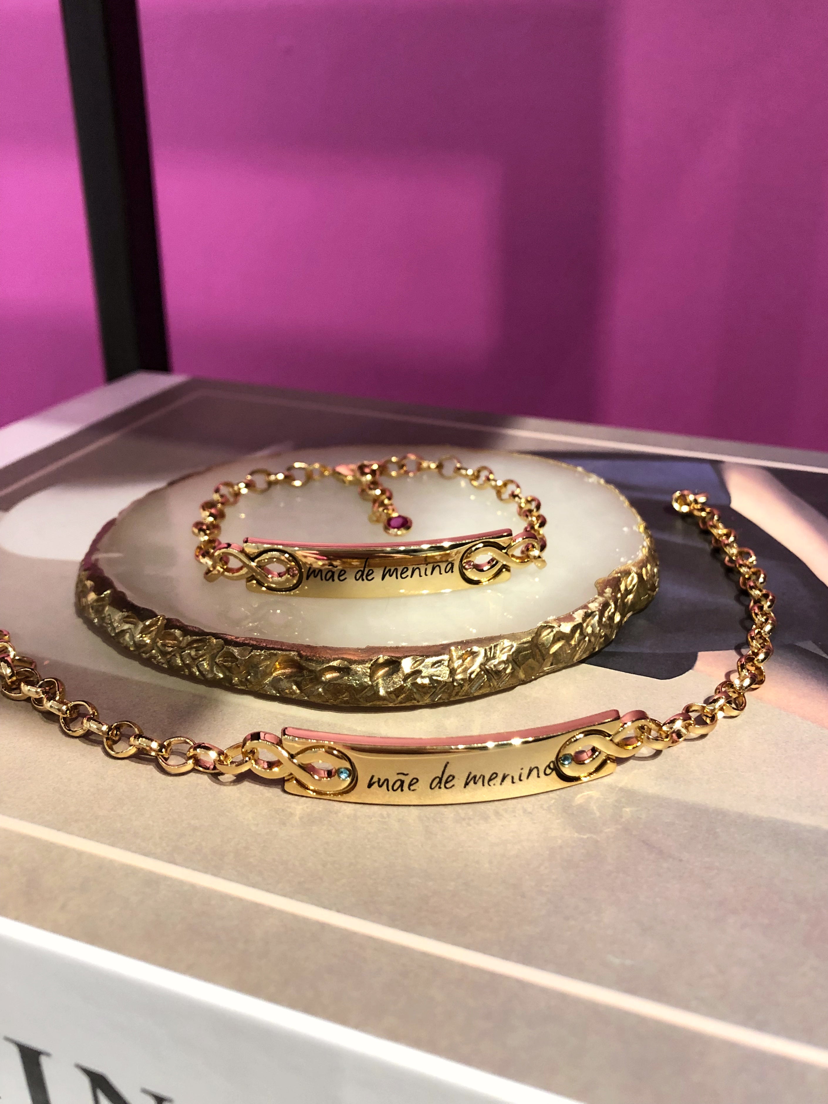 Pulseira Mãe De Menina 20cm