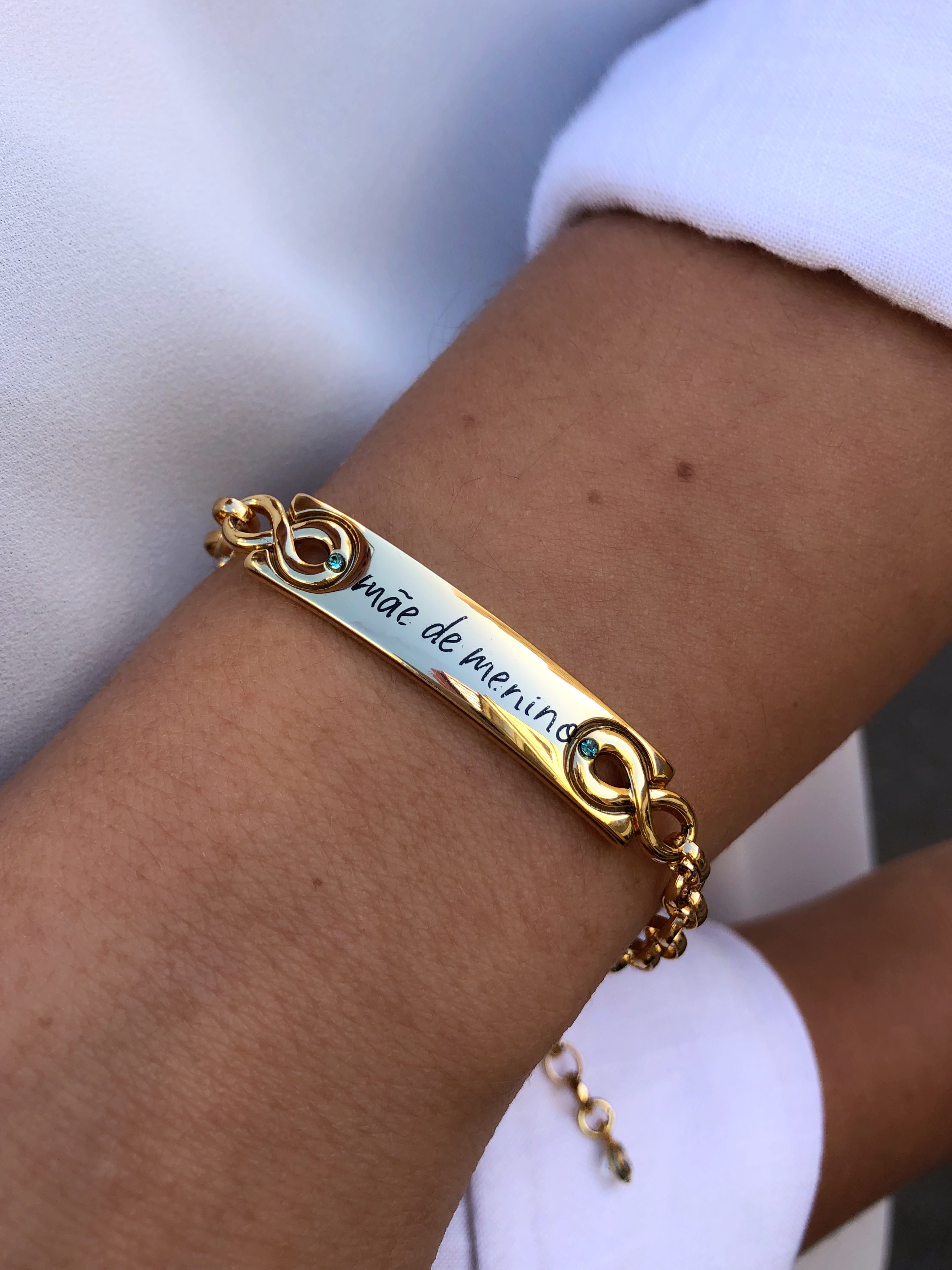 Pulseira Mãe De Menino 20cm