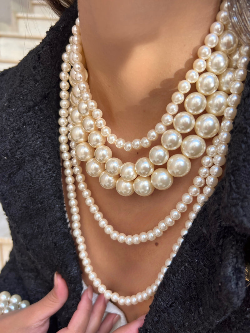 Mix Com 4 Colares De Pérolas