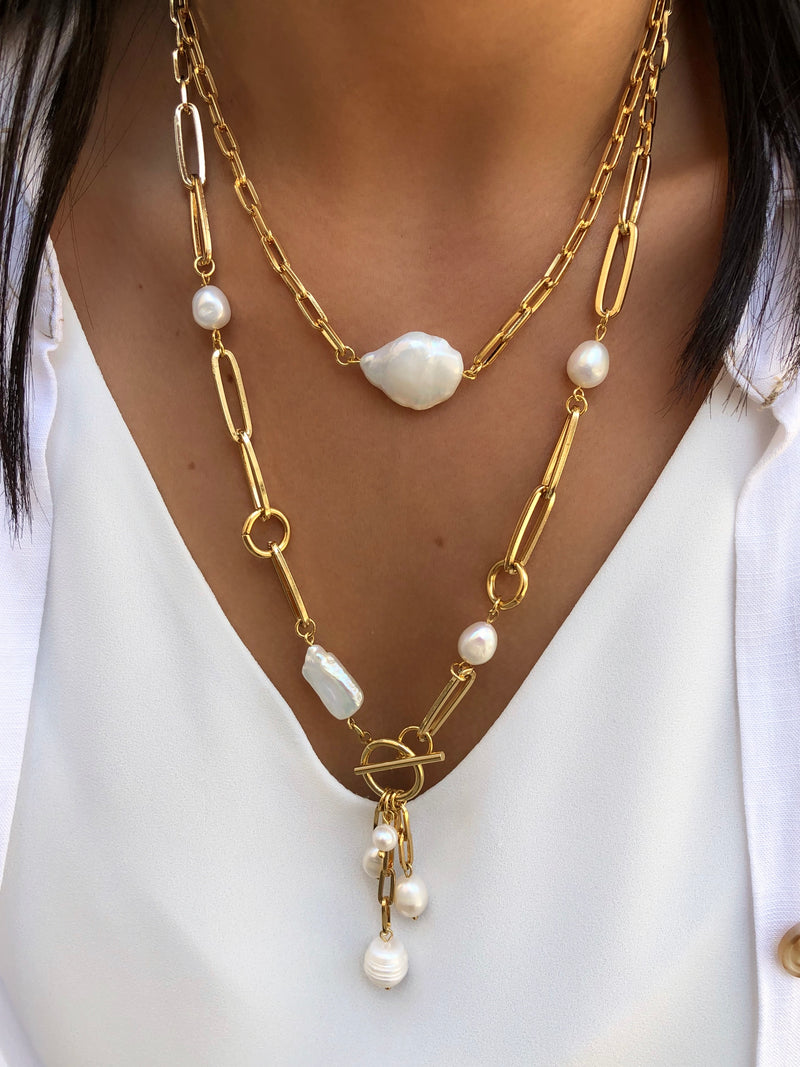 Mix De Colares Elos E Perolas Barroca E Biwa