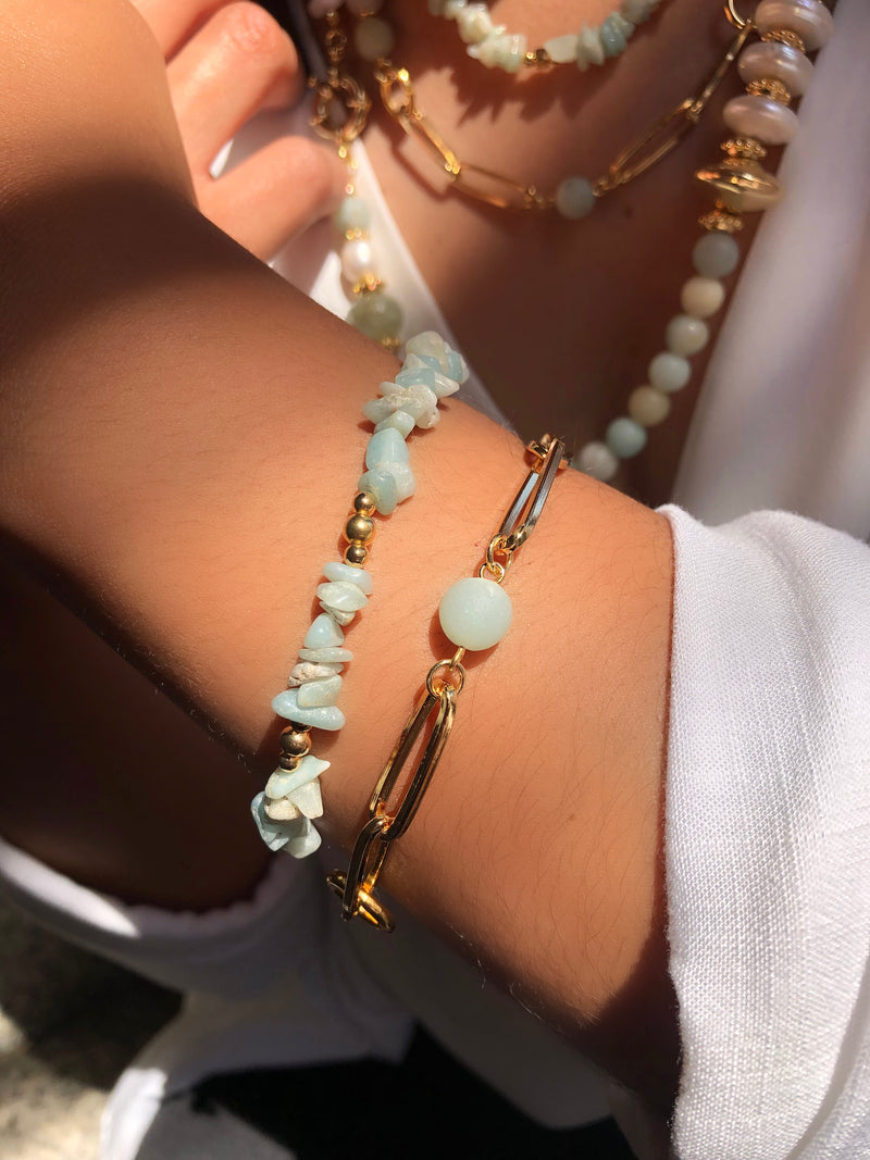 Mix De Pulseira Amazonita