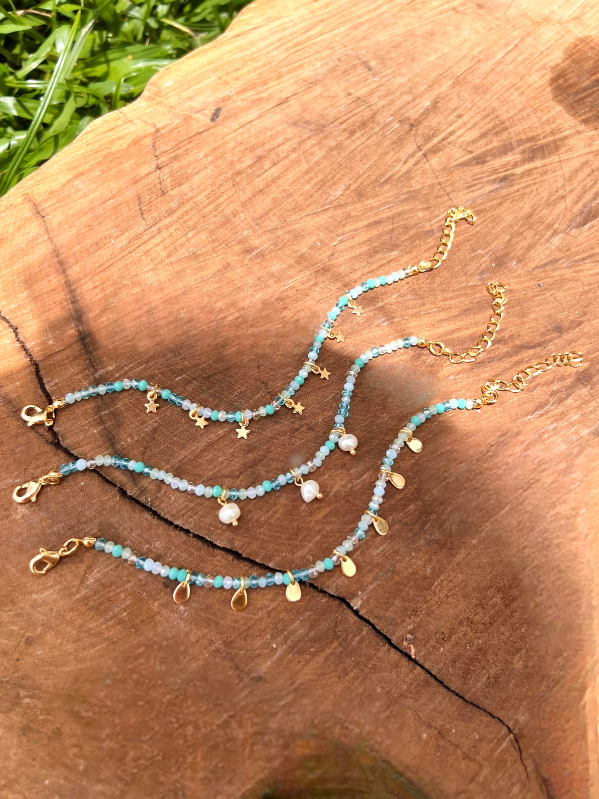 Mix De Pulseiras Cristais Mix Caribe