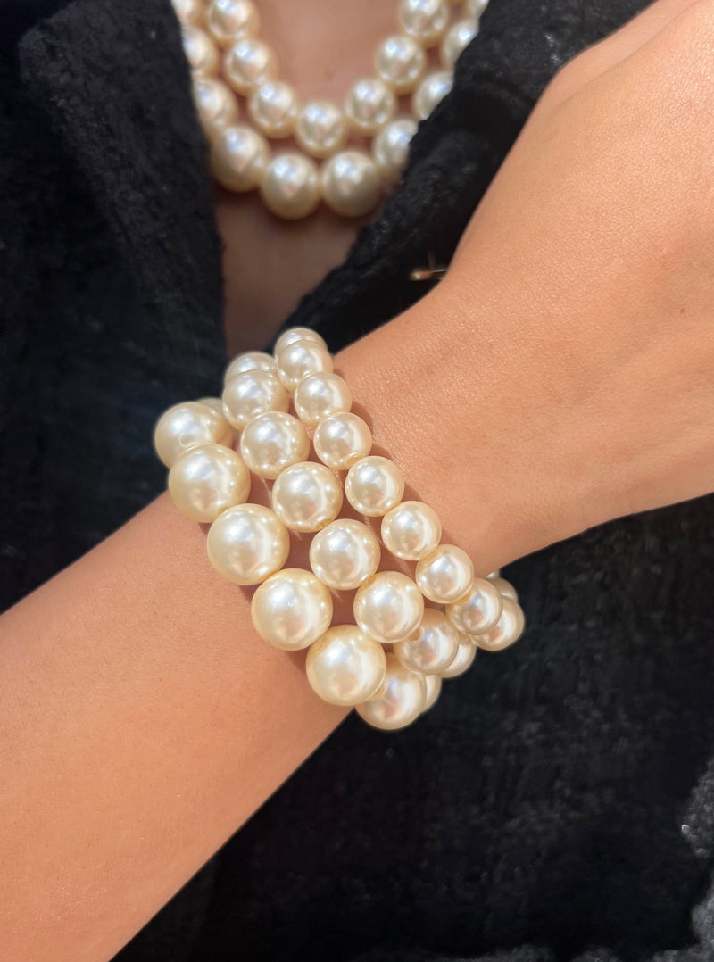 Mix De Pulseiras De Pérolas