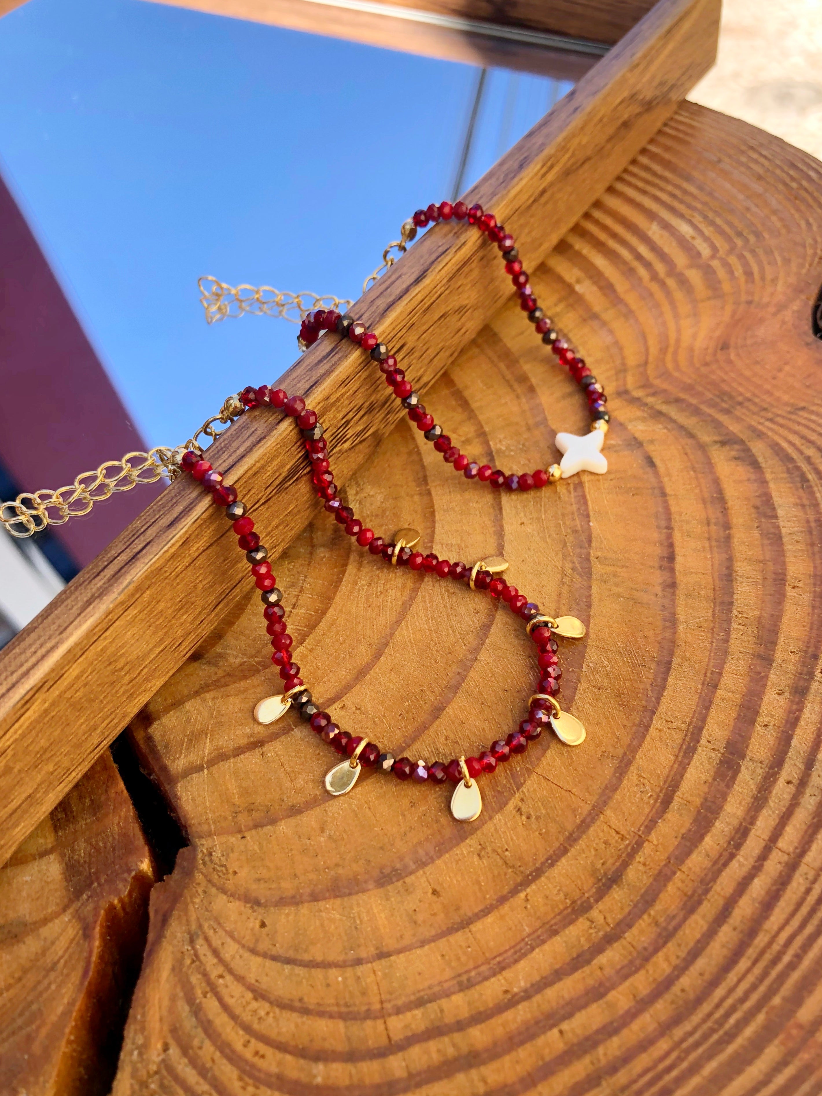 Mix De Pulseiras Lais Vermelho Cherry