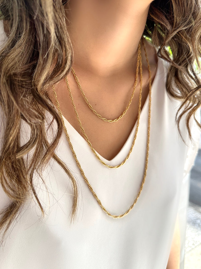 Mix de Colares Corrente Cordão Baiano