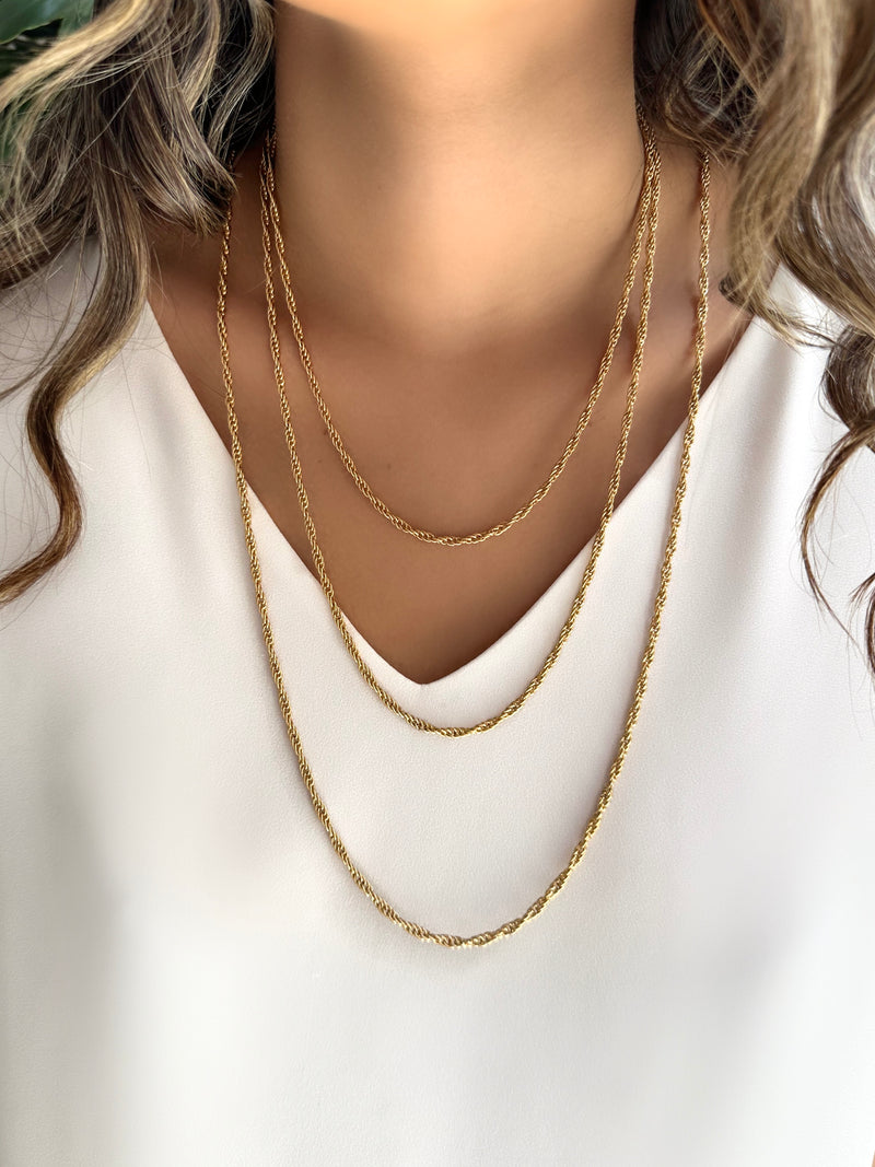 Mix de Colares Corrente Cordão Baiano