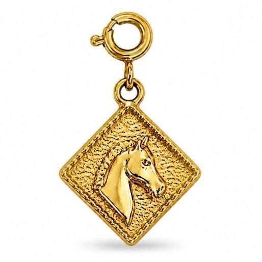 Pingente Cavalo Geométrico Com Fecho