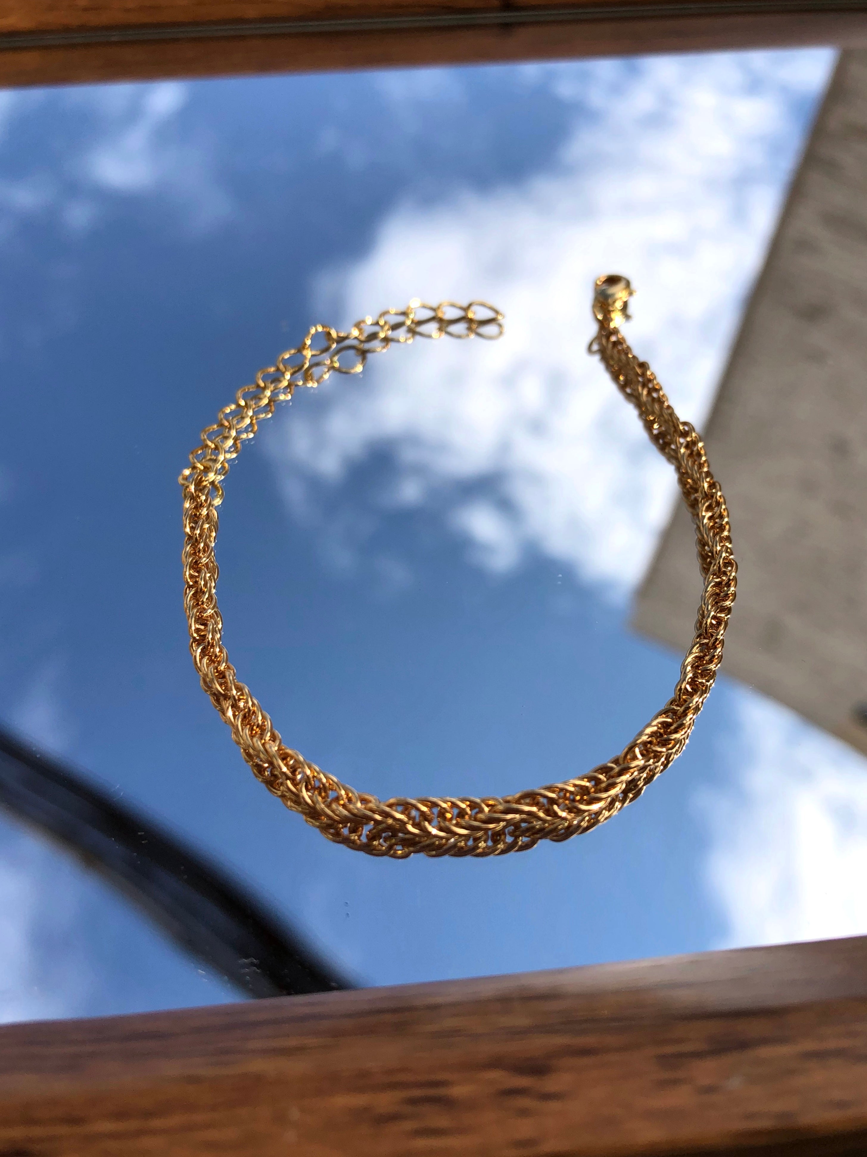 Pulseira Corrente Cordão Baiano 16 cm