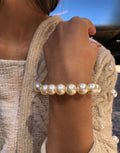 Pulseira De Pérolas Média