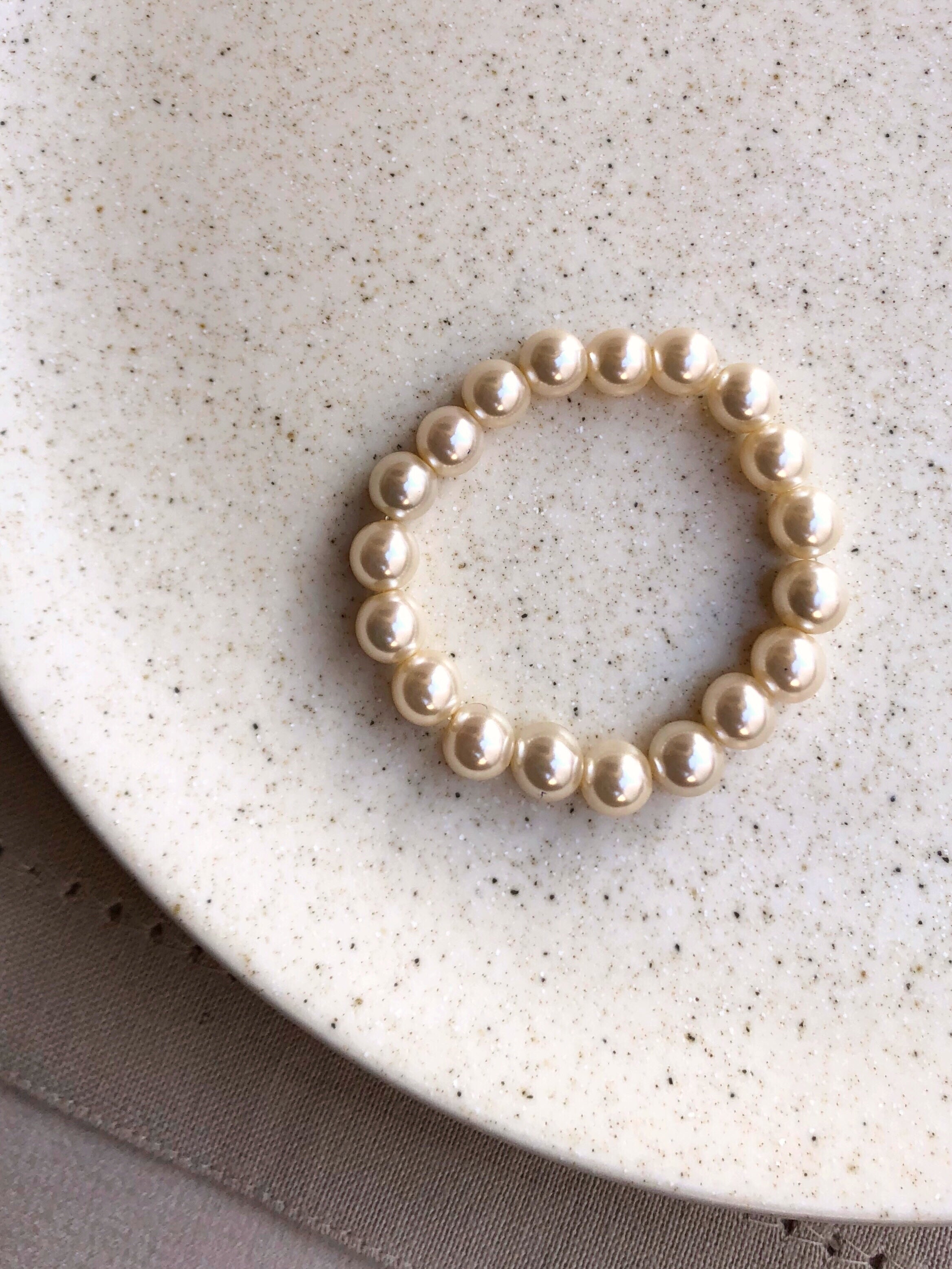 Pulseira De Pérolas Pequena