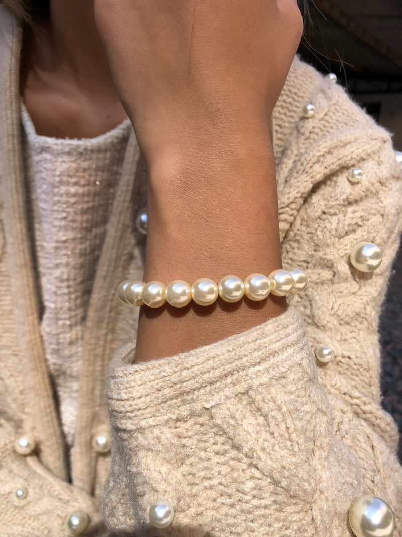 Pulseira De Pérolas Pequena