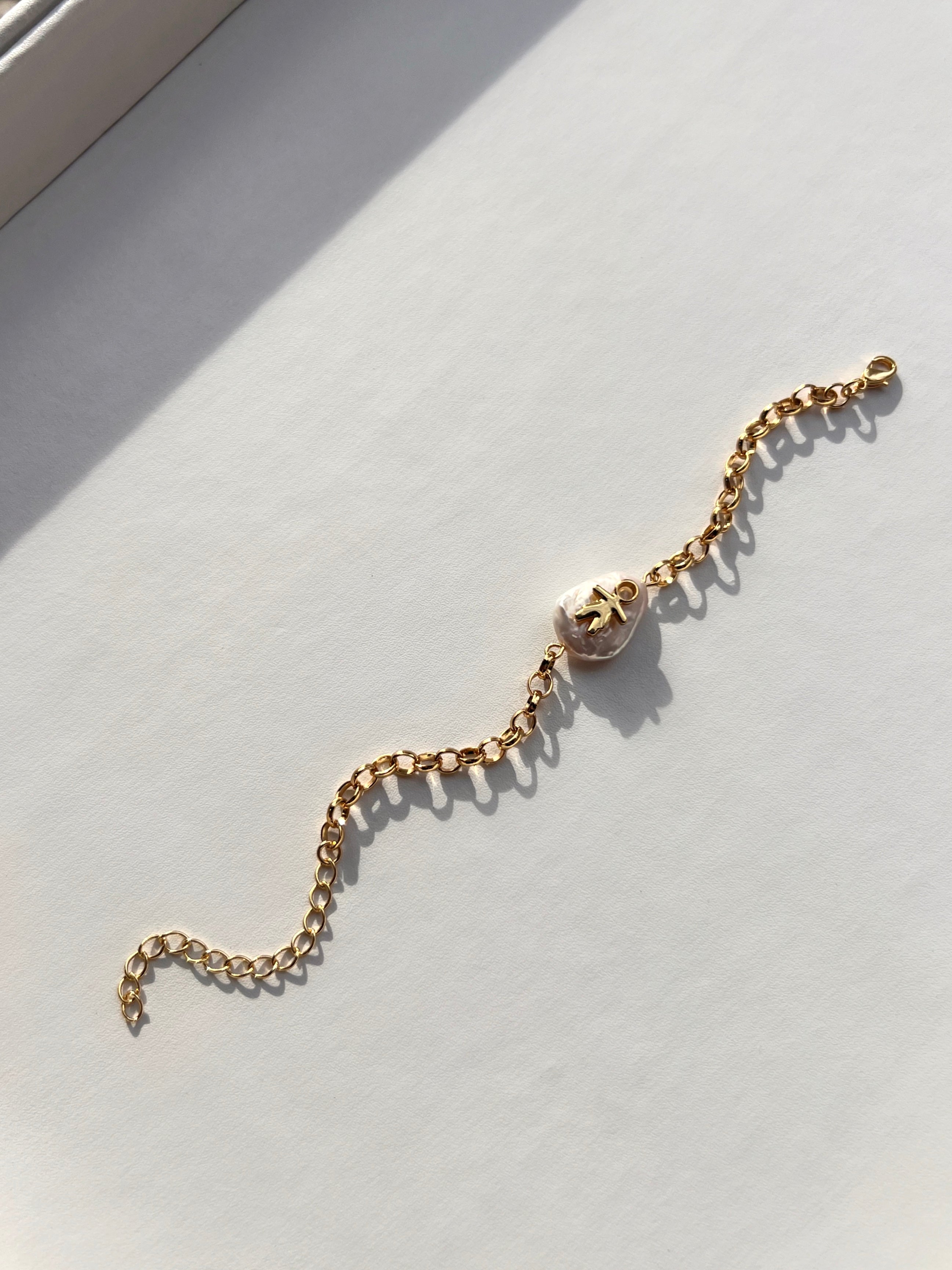 Pulseira FILHO Com Corrente Elos Portuguesa Média 16cm