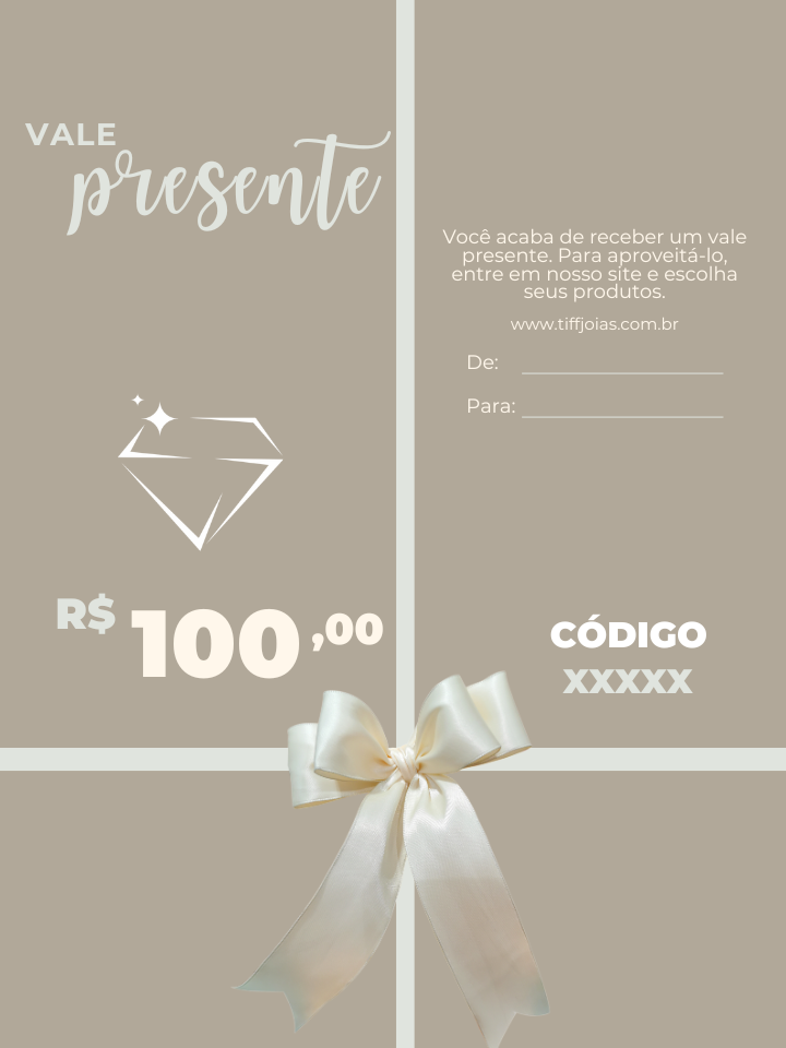 Cartões Presentes Tiff Joias
