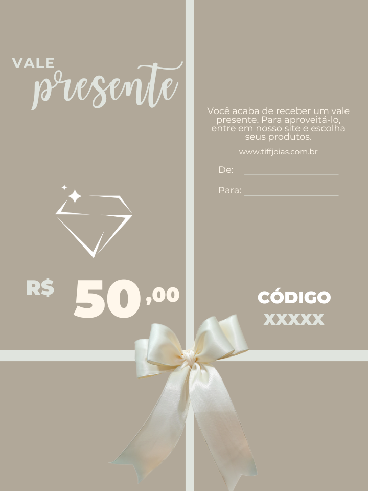 Cartões Presentes Tiff Joias