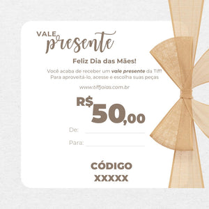 Cartão Presente Dia Das Mães