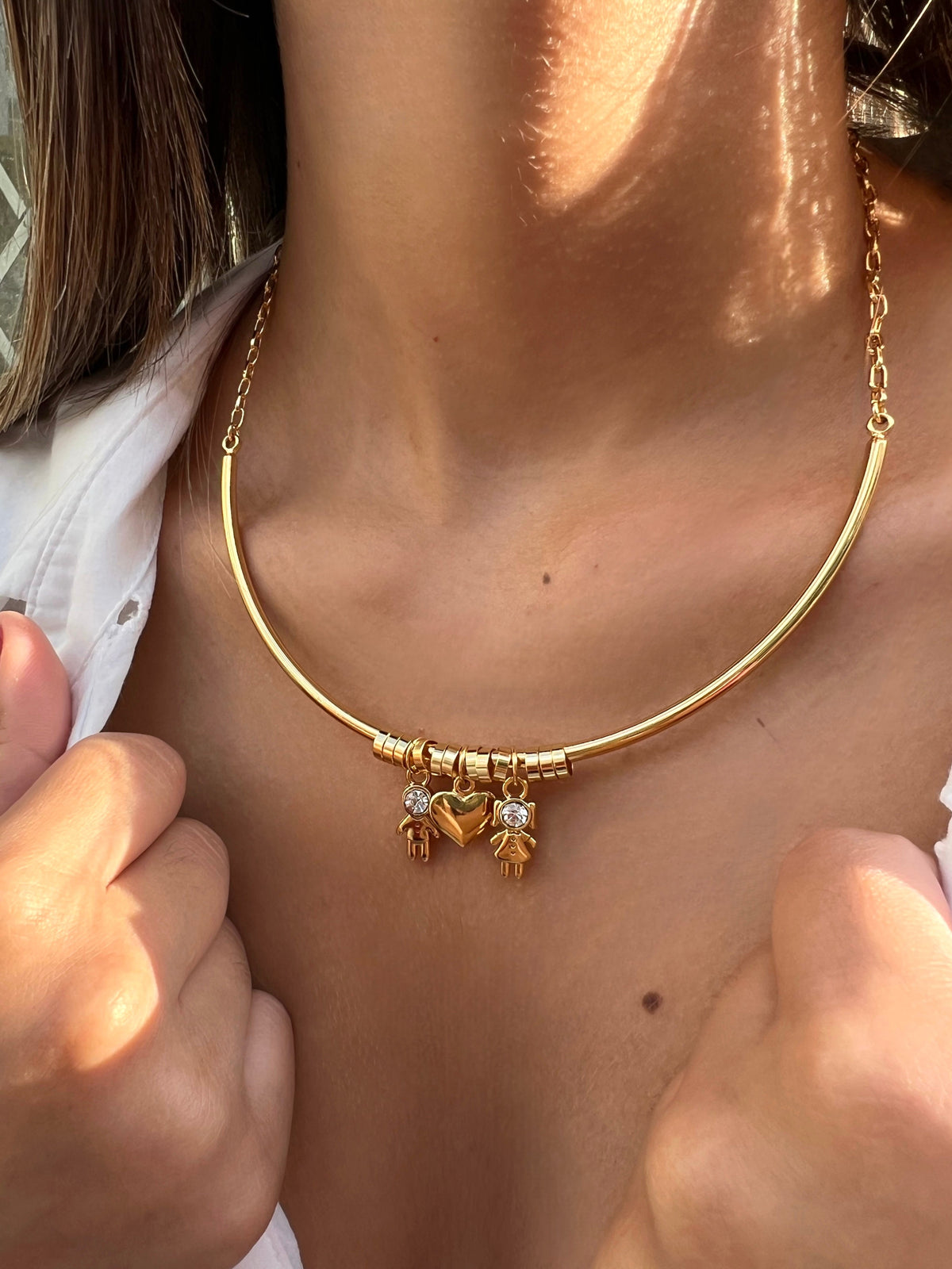 Arco Liso Para Pingentes Personalizados - Tiff Joias