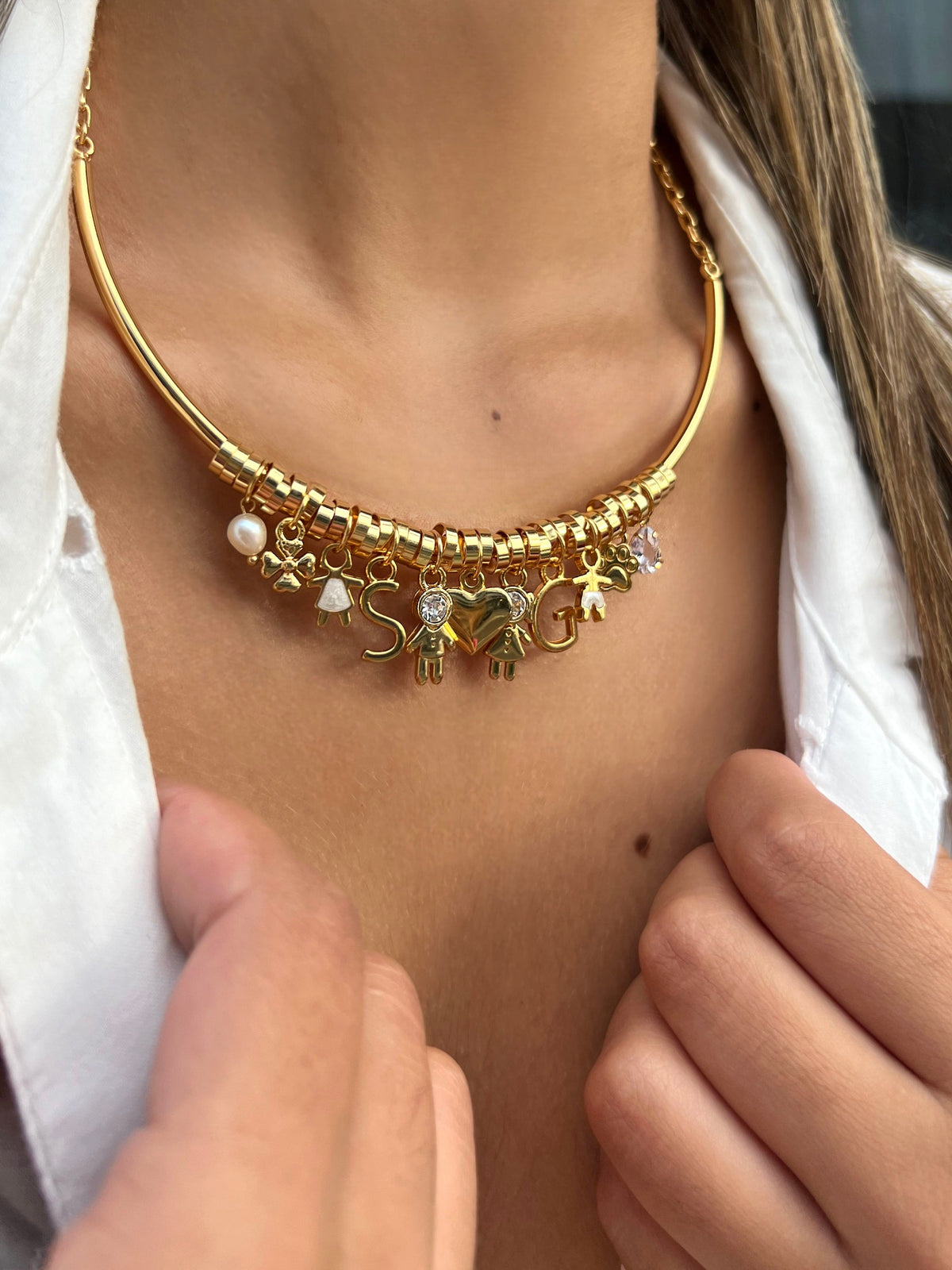 Arco Liso Para Pingentes Personalizados - Tiff Joias