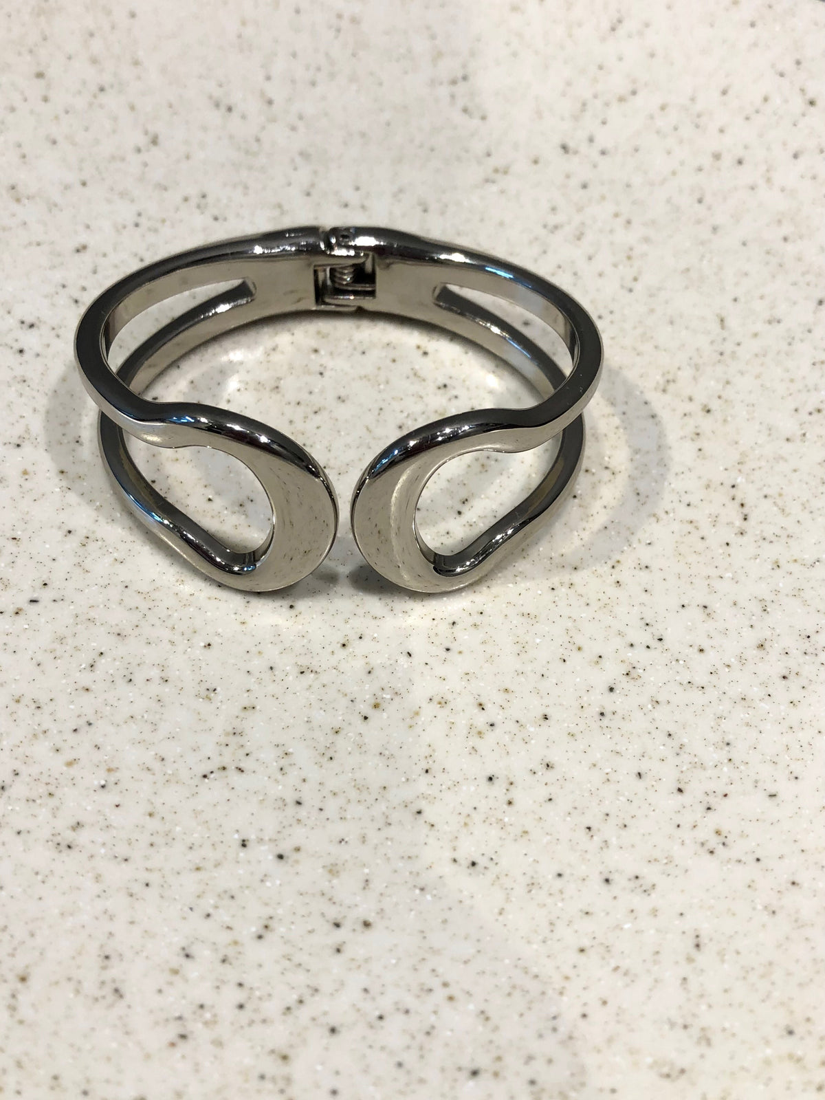 Bracelete Cecília Em Ródio Branco - Tiff Joias