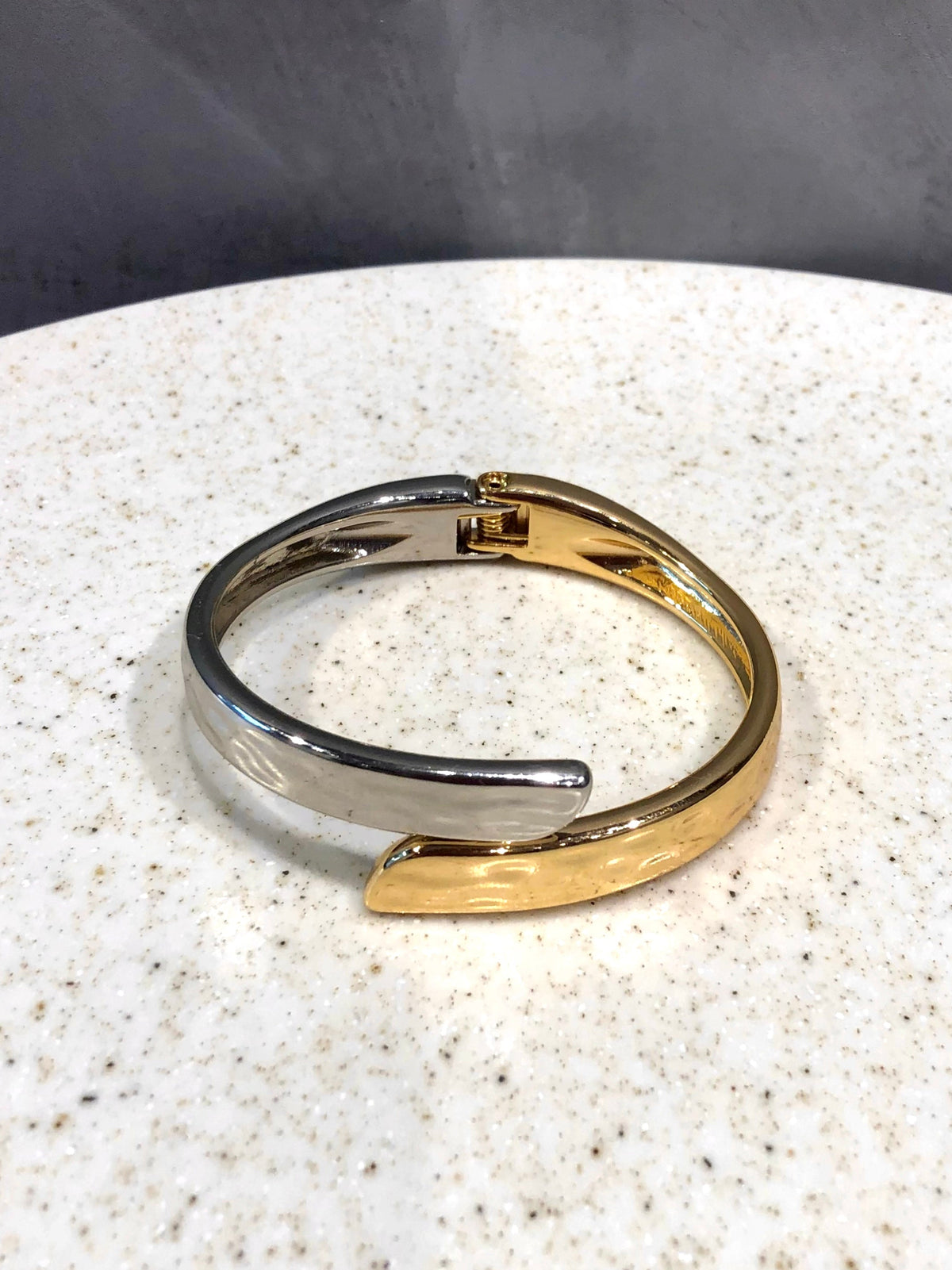 Bracelete Heloise Duo Martelado - Tiff Joias